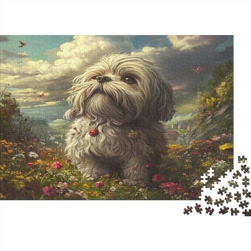 Shih Tzu. Puzzle 1000 Teile, Erwachsene Klassische Geschicklichkeitsspiel Für Die Ganze Familie Erwachsenen Puzzle Ab 14 Jahren 1000pcs (75x50cm) von DLONIRPEX