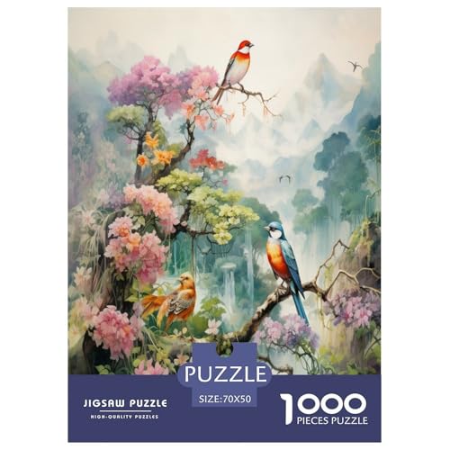 Vögel und Blumen Puzzle 1000 Teile Schwer Puzzle Spielzeug Pädagogisches Spiel Impossible Herausforderung Spielzeug Für Erwachsene Und Kinder Ab 14 Jahren 70x50cm/1000pcs Vögel und Blumen Puzzle 1000 Teile Schwer Puzzle Spielzeug Pädagogisches Spiel Impossible Herausforderung Spielzeug Für Erwachsene Und Kinder Ab 14 Jahren 70x50cm/1000pcs von DLONIRPEX