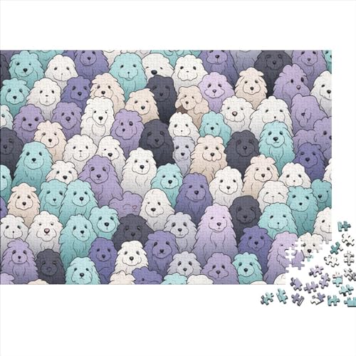 Welpen Puzzle 1000 Teile,Puzzlespiel Für Erwachsene Geschicklichkeitsspiel Für Die Ganze Familie, Geschenke Für Männer/Frauen Erwachsenen Puzzel 1000pcs (75x50cm) von DLONIRPEX
