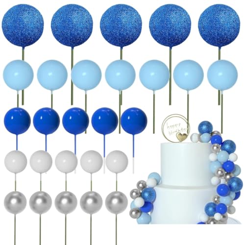 50-teiliges Kuchendekorationsset, runde Formaufsätze, Festival-Kuchenzubehör, Kuchendekoration, geeignet für Feiertagsfeiern von DLUKENY
