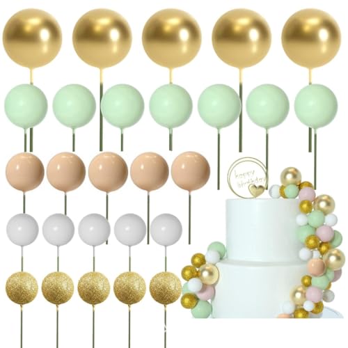 50-teiliges Kuchendekorationsset, runde Formaufsätze, Festival-Kuchenzubehör, Kuchendekoration, geeignet für Feiertagsfeiern von DLUKENY