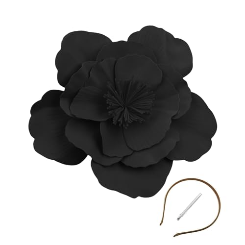 DLUKENY Große Blumen Faszinatoren Für Mädchen Frauen Cosplay Party Abschlussball Kopfbedeckung Kostümhüte Mit Stirnband Und Clip Für Hochzeit DLUKENY Große Blumen Faszinatoren Für Mädchen Frauen Cosplay Party Abschlussball Kopfbedeckung Kostümhüte Mit Stirnband Und Clip Für Hochzeit von DLUKENY