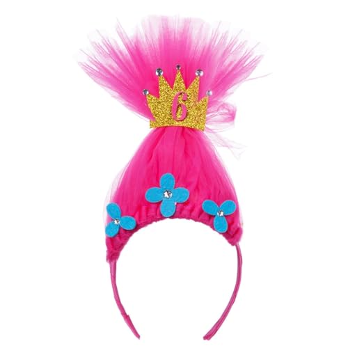 DLUKENY Stilvolle Prinzessinnen-Haarschmuck, Bälle, Geburtstag, lustige Kopfbedeckung, Halloween, Tüll, bezaubernde Haar-Kopfbedeckung DLUKENY Stilvolle Prinzessinnen-Haarschmuck, Bälle, Geburtstag, lustige Kopfbedeckung, Halloween, Tüll, bezaubernde Haar-Kopfbedeckung von DLUKENY