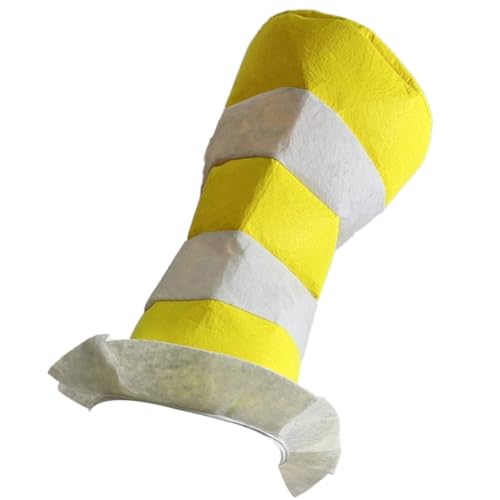 DLUKENY Streifenmuster Hut Militär Kapitän Hut Big Border Party Kostüm Atmungsaktiv für Halloween, Karneval und Cosplay Event DLUKENY Streifenmuster Hut Militär Kapitän Hut Big Border Party Kostüm Atmungsaktiv für Halloween, Karneval und Cosplay Event von DLUKENY