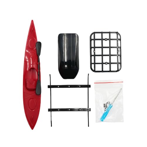 Upgraded Part Car Decoration Set with Roof Rack Box Kayak for D52MINI Remote Control Vehicle Modification Accessories Remote Control Car Modification Accessories von DLUKENY