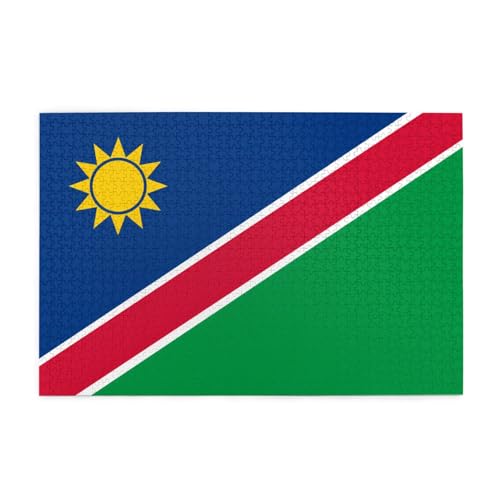 1000 Teile Holzpuzzle Flagge Namibias 1000 Teile für das perfekte visuelle Fest! 1000 Teile Holzpuzzle Flagge Namibias 1000 Teile für das perfekte visuelle Fest! von DLXW