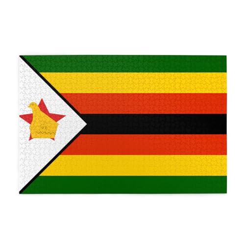 1000 Teile Puzzle Flagge Simbabwe Erwachsene Holz Puzzle 1000 Teile für das perfekte visuelle Fest! 1000 Teile Puzzle Flagge Simbabwe Erwachsene Holz Puzzle 1000 Teile für das perfekte visuelle Fest! von DLXW