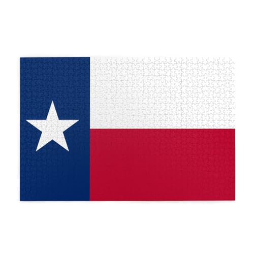 1000 Teile Puzzle Flagge Texas Erwachsene Holz Puzzle 1000 Teile für das perfekte visuelle Fest! von DLXW