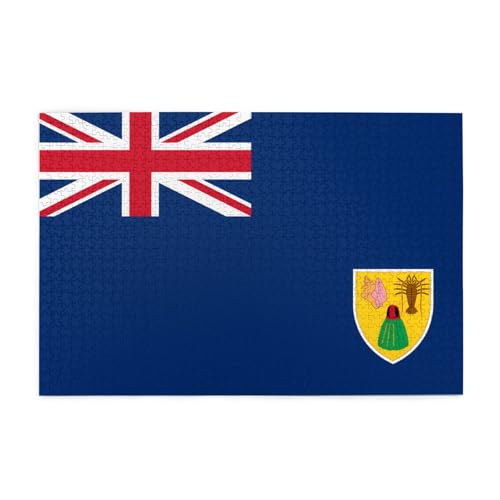 1000 Teile Puzzle Flagge der Turks- und Caicosinseln aus Holz für Erwachsene, 1000 Teile für das perfekte visuelle Fest! 1000 Teile Puzzle Flagge der Turks- und Caicosinseln aus Holz für Erwachsene, 1000 Teile für das perfekte visuelle Fest! von DLXW