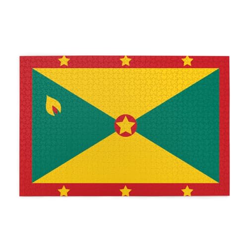 1000 Teile Puzzle Flagge von Grenada Erwachsene Holz Puzzle 1000 Teile für das perfekte visuelle Fest! 1000 Teile Puzzle Flagge von Grenada Erwachsene Holz Puzzle 1000 Teile für das perfekte visuelle Fest! von DLXW