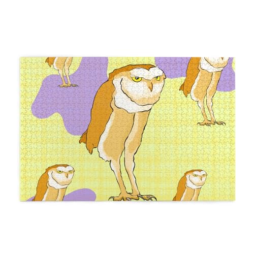 1000 Teile Stehende Eule Erwachsene Holzpuzzle 1000 Teile für das perfekte visuelle Fest! 1000 Teile Stehende Eule Erwachsene Holzpuzzle 1000 Teile für das perfekte visuelle Fest! von DLXW