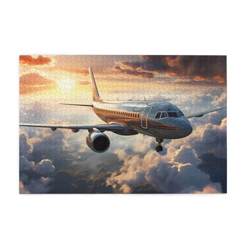"Airplanes are Soaring Adult Wooden Jigsaw Puzzle 1000 Pieces for The Perfect Visual Feast! 1000pcs von DLXW