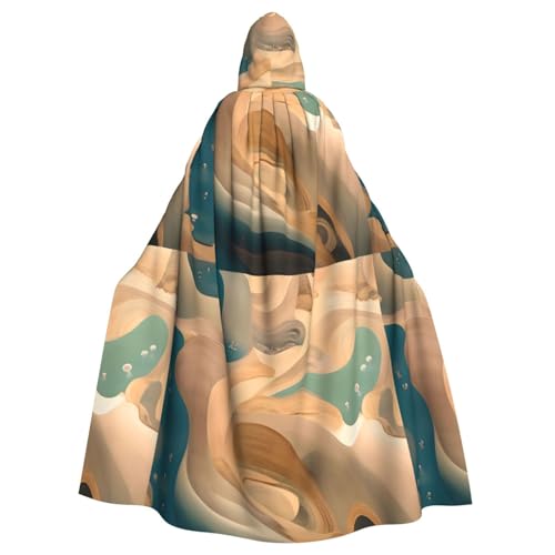 DLXW Dunhuang Mystery Kapuzenumhang für Erwachsene, 100 % Polyester, bequem und langlebig, perfekt für Halloween, Cosplay, Kostümpartys, Bühnenauftritte von DLXW