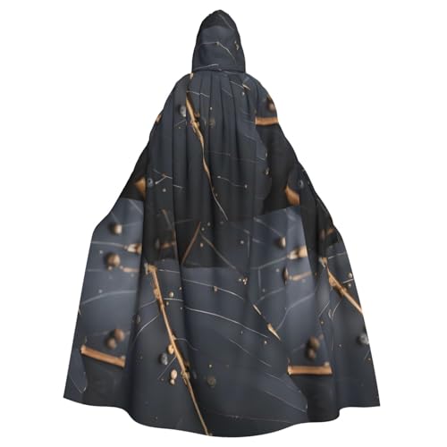 DLXW Enchanted Plant Leaves Adult Hooded Cape - 100% Polyester, comfortable & durable, perfect for halloween, cosplay, costume parties, stage performances von DLXW