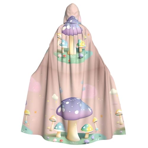 DLXW Herren Damen Umhang Halloween Kapuzenumhang Königin Robe Kostüm Renaissance Mittelalter Kostüm Cartoon Pilz DLXW Herren Damen Umhang Halloween Kapuzenumhang Königin Robe Kostüm Renaissance Mittelalter Kostüm Cartoon Pilz von DLXW