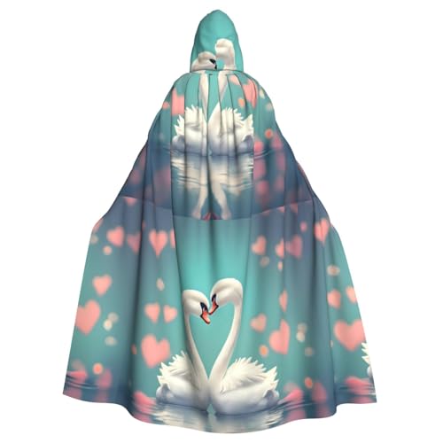 DLXW Herren Damen Umhang Halloween Kapuzenumhang Königin Robe Kostüm Renaissance Mittelalter Kostüm Der Schwan Verliebt DLXW Herren Damen Umhang Halloween Kapuzenumhang Königin Robe Kostüm Renaissance Mittelalter Kostüm Der Schwan Verliebt von DLXW
