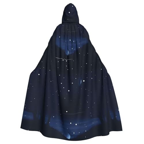 DLXW Herren Damen Umhang Halloween Kapuzenumhang Königin Robe Kostüm Renaissance Mittelalter Kostüm Dunkelblau Nachtansicht DLXW Herren Damen Umhang Halloween Kapuzenumhang Königin Robe Kostüm Renaissance Mittelalter Kostüm Dunkelblau Nachtansicht von DLXW