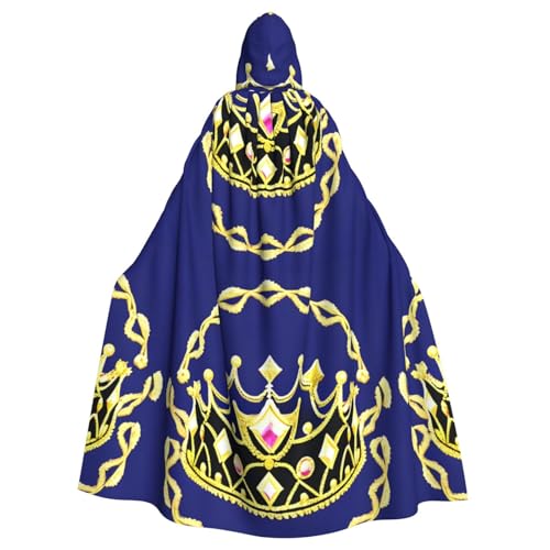 DLXW Herren Damen Umhang Halloween Kapuzenumhang Königin Robe Kostüm Renaissance Mittelalter Kostüm Fantasie Tiara DLXW Herren Damen Umhang Halloween Kapuzenumhang Königin Robe Kostüm Renaissance Mittelalter Kostüm Fantasie Tiara von DLXW