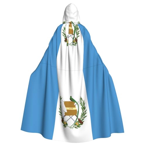 DLXW Herren Damen Umhang Halloween Kapuzenumhang Königin Robe Kostüm Renaissance Mittelalter Kostüm Flagge von Guatemala DLXW Herren Damen Umhang Halloween Kapuzenumhang Königin Robe Kostüm Renaissance Mittelalter Kostüm Flagge von Guatemala von DLXW