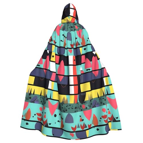 DLXW Herren Damen Umhang Halloween Kapuzenumhang Königin Robe Kostüm Renaissance Mittelalter Kostüm Geometrische Muster DLXW Herren Damen Umhang Halloween Kapuzenumhang Königin Robe Kostüm Renaissance Mittelalter Kostüm Geometrische Muster von DLXW