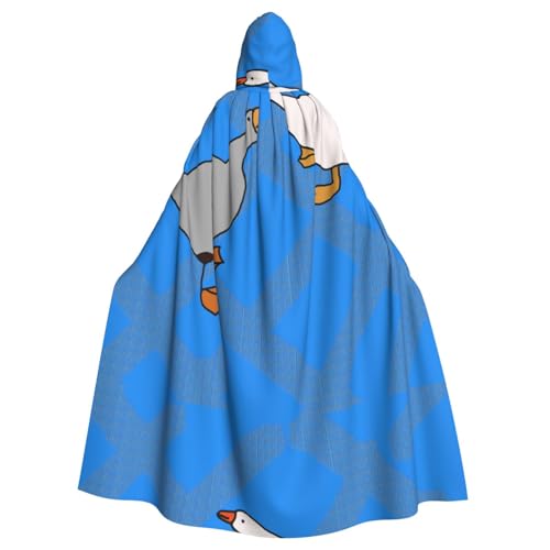 DLXW Herren Damen Umhang Halloween Kapuzenumhang Königin Robe Kostüm Renaissance Mittelalter Kostüm Grau Gans DLXW Herren Damen Umhang Halloween Kapuzenumhang Königin Robe Kostüm Renaissance Mittelalter Kostüm Grau Gans von DLXW