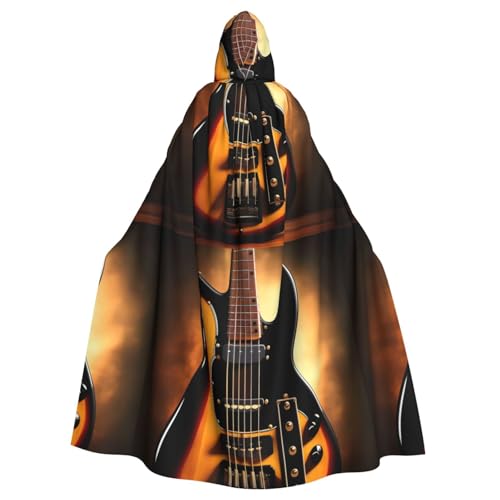 DLXW Herren Damen Umhang Halloween Kapuzenumhang Königin Robe Kostüm Renaissance Mittelalter Kostüm Instrumentalgitarre DLXW Herren Damen Umhang Halloween Kapuzenumhang Königin Robe Kostüm Renaissance Mittelalter Kostüm Instrumentalgitarre von DLXW