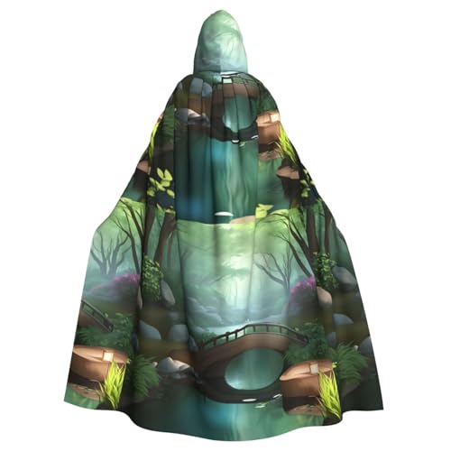 DLXW Herren Damen Umhang Halloween Kapuzenumhang Königin Robe Kostüm Renaissance Mittelalter Kostüm Kleine Brücke im Osten DLXW Herren Damen Umhang Halloween Kapuzenumhang Königin Robe Kostüm Renaissance Mittelalter Kostüm Kleine Brücke im Osten von DLXW
