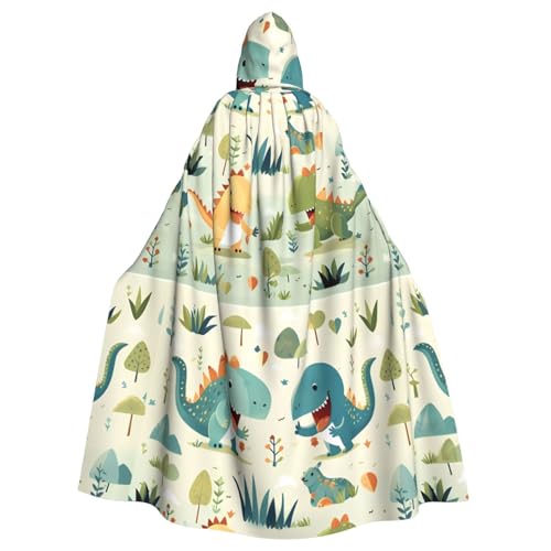 DLXW Herren Damen Umhang Halloween Kapuzenumhang Königin Robe Kostüm Renaissance Mittelalter Kostüm Niedlich Kleine Baby Dinosaurier DLXW Herren Damen Umhang Halloween Kapuzenumhang Königin Robe Kostüm Renaissance Mittelalter Kostüm Niedlich Kleine Baby Dinosaurier von DLXW