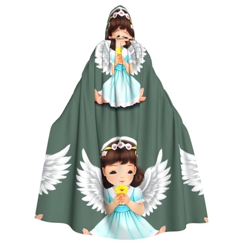 DLXW Herren Damen Umhang Halloween Kapuzenumhang Königin Robe Kostüm Renaissance Mittelalter Kostüm Niedlich Kleiner Engel DLXW Herren Damen Umhang Halloween Kapuzenumhang Königin Robe Kostüm Renaissance Mittelalter Kostüm Niedlich Kleiner Engel von DLXW
