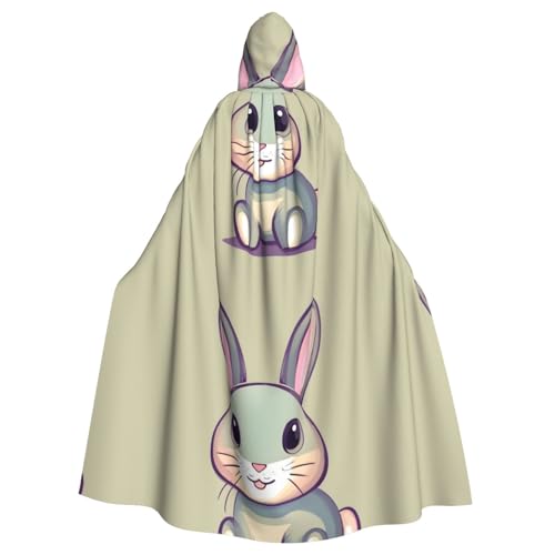 DLXW Herren Damen Umhang Halloween Kapuzenumhang Königin Robe Kostüm Renaissance Mittelalter Kostüm Niedlich Kleiner Häschen DLXW Herren Damen Umhang Halloween Kapuzenumhang Königin Robe Kostüm Renaissance Mittelalter Kostüm Niedlich Kleiner Häschen von DLXW