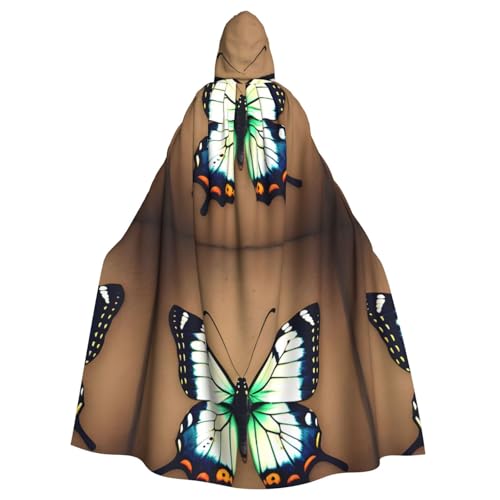 DLXW Herren Damen Umhang Halloween Kapuzenumhang Königin Robe Kostüm Renaissance Mittelalter Kostüm Niedlich Kleiner Schmetterling DLXW Herren Damen Umhang Halloween Kapuzenumhang Königin Robe Kostüm Renaissance Mittelalter Kostüm Niedlich Kleiner Schmetterling von DLXW