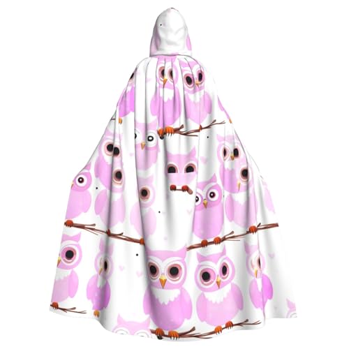 DLXW Herren Damen Umhang Halloween Kapuzenumhang Königin Robe Kostüm Renaissance Mittelalter Kostüm Niedliche Eule DLXW Herren Damen Umhang Halloween Kapuzenumhang Königin Robe Kostüm Renaissance Mittelalter Kostüm Niedliche Eule von DLXW