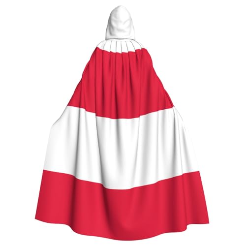 DLXW Herren Damen Umhang Halloween Kapuzenumhang Königin Robe Kostüm Renaissance Mittelalter Kostüm Polnische Flagge DLXW Herren Damen Umhang Halloween Kapuzenumhang Königin Robe Kostüm Renaissance Mittelalter Kostüm Polnische Flagge von DLXW