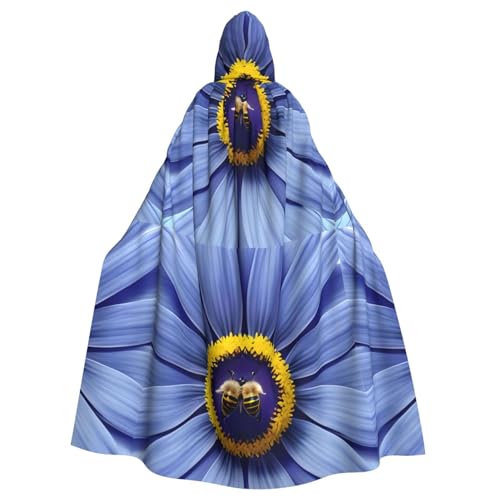 DLXW Herren Damen Umhang Halloween Kapuzenumhang Königin Robe Kostüm Renaissance Mittelalter Kostüm Sonnenblumen unter der Fensterbank DLXW Herren Damen Umhang Halloween Kapuzenumhang Königin Robe Kostüm Renaissance Mittelalter Kostüm Sonnenblumen unter der Fensterbank von DLXW
