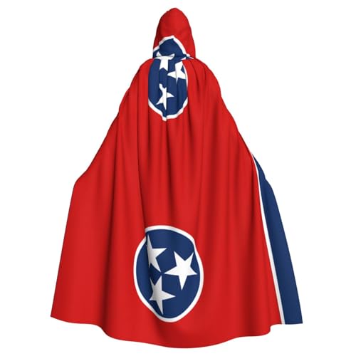 DLXW Herren Damen Umhang Halloween Kapuzenumhang Königin Robe Kostüm Renaissance Mittelalter Kostüm Tennessee Staatsflagge DLXW Herren Damen Umhang Halloween Kapuzenumhang Königin Robe Kostüm Renaissance Mittelalter Kostüm Tennessee Staatsflagge von DLXW