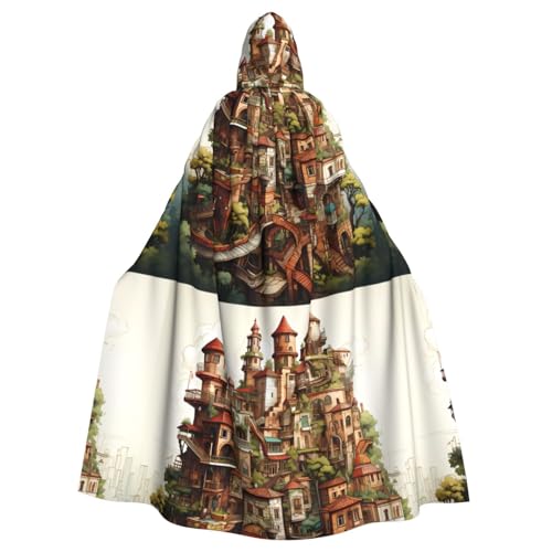 DLXW Herren Damen Umhang Halloween Kapuzenumhang Königin Robe Kostüm Renaissance Mittelalter Kostüm Traumschloss DLXW Herren Damen Umhang Halloween Kapuzenumhang Königin Robe Kostüm Renaissance Mittelalter Kostüm Traumschloss von DLXW