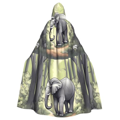 DLXW Herren Damen Umhang Halloween Kapuzenumhang Königin Robe Kostüm Renaissance Mittelalter Kostüm Walking Elefant DLXW Herren Damen Umhang Halloween Kapuzenumhang Königin Robe Kostüm Renaissance Mittelalter Kostüm Walking Elefant von DLXW