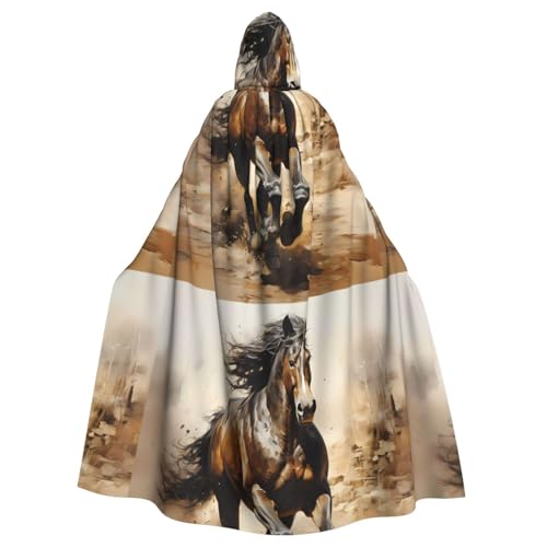 DLXW Herren Damen Umhang Halloween Kapuzenumhang Königin Robe Kostüm Renaissance Mittelalter Kostüm Westernpferd DLXW Herren Damen Umhang Halloween Kapuzenumhang Königin Robe Kostüm Renaissance Mittelalter Kostüm Westernpferd von DLXW