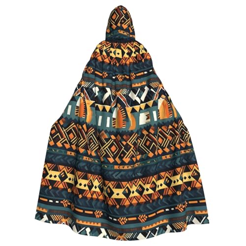 DLXW Herren Damen Umhang Halloween Kapuzenumhang Königin Robe Kostüm Renaissance Mittelalter Kostüm afrikanische Stammes ethnische Textur DLXW Herren Damen Umhang Halloween Kapuzenumhang Königin Robe Kostüm Renaissance Mittelalter Kostüm afrikanische Stammes ethnische Textur von DLXW