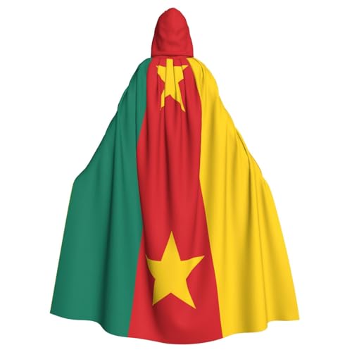 DLXW Kapuzenumhang mit Flagge von Kamerun für Damen und Herren von DLXW