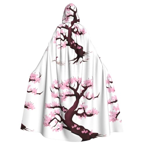 DLXW Kapuzenumhang mit Kirschblütenbaum für Erwachsene, 100 % Polyester, bequem und langlebig, perfekt für Halloween, Cosplay, Kostümpartys, Bühnenauftritte DLXW Kapuzenumhang mit Kirschblütenbaum für Erwachsene, 100 % Polyester, bequem und langlebig, perfekt für Halloween, Cosplay, Kostümpartys, Bühnenauftritte von DLXW