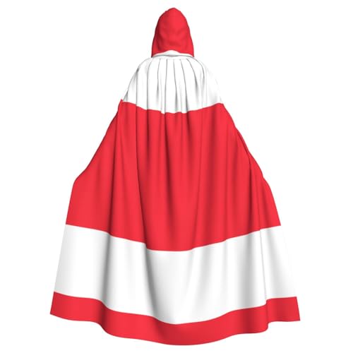 DLXW Kapuzenumhang mit österreichischer Flagge für Damen und Herren von DLXW