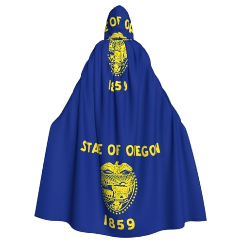 DLXW Oregon Staatsflagge Kapuzenumhang für Damen und Herren von DLXW