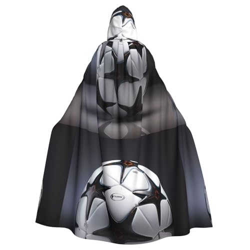 DLXW Renaissance Erwachsenen-Kapuzenumhang Polyester Umhang viktorianische Capelle Mittelalter Hobbit Halloween Kostüm Schwarz und Weiß Fußball DLXW Renaissance Erwachsenen-Kapuzenumhang Polyester Umhang viktorianische Capelle Mittelalter Hobbit Halloween Kostüm Schwarz und Weiß Fußball von DLXW