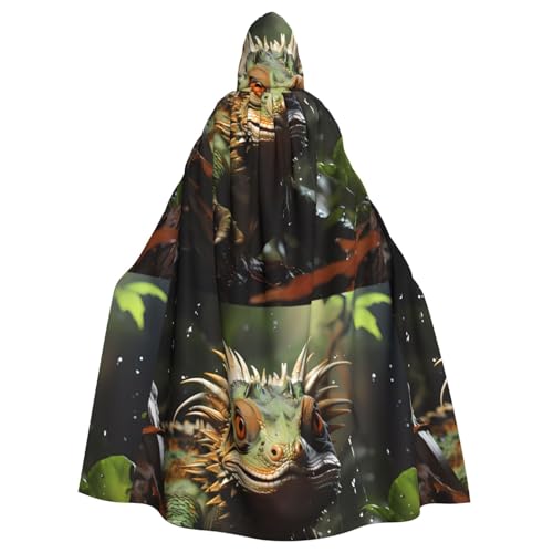 DLXW Renaissance Erwachsenen-Kapuzenumhang Polyester Umhang viktorianische Capelle Mittelalter Hobbit Halloween Kostüm Stachelige Eidechsen DLXW Renaissance Erwachsenen-Kapuzenumhang Polyester Umhang viktorianische Capelle Mittelalter Hobbit Halloween Kostüm Stachelige Eidechsen von DLXW