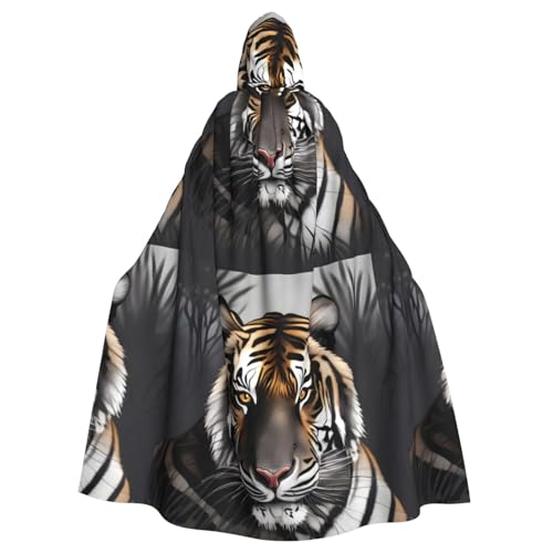 DLXW Renaissance Erwachsenen-Kapuzenumhang Polyester Umhang viktorianische Capelle Mittelalter Hobbit Halloween Kostüm Tiger at Rest DLXW Renaissance Erwachsenen-Kapuzenumhang Polyester Umhang viktorianische Capelle Mittelalter Hobbit Halloween Kostüm Tiger at Rest von DLXW