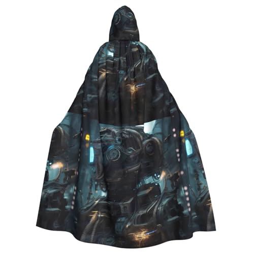 DLXW Renaissance Erwachsenen-Kapuzenumhang Polyester Umhang viktorianische Capelle Mittelalter Hobbit Halloween Kostüm Zukunft Roboter DLXW Renaissance Erwachsenen-Kapuzenumhang Polyester Umhang viktorianische Capelle Mittelalter Hobbit Halloween Kostüm Zukunft Roboter von DLXW