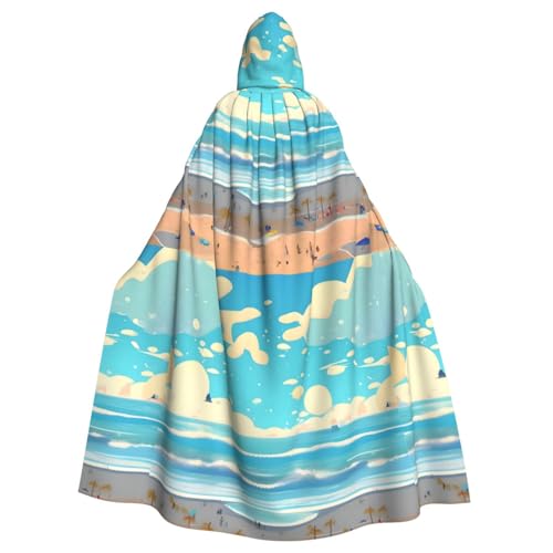 DLXW Renaissance Erwachsenen-Kapuzenumhang Polyester Umhang viktorianische Capelle Mittelalter Hobby Halloween Kostüm Strand Cartoon DLXW Renaissance Erwachsenen-Kapuzenumhang Polyester Umhang viktorianische Capelle Mittelalter Hobby Halloween Kostüm Strand Cartoon von DLXW