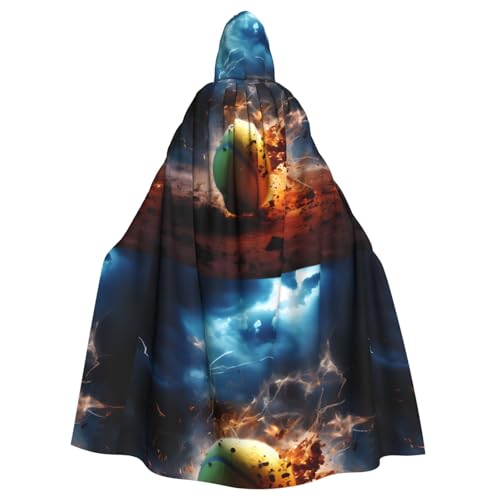 DLXW Renaissance Kapuzenumhang für Erwachsene, Polyester, viktorianische Capelle, mittelalterliches Hobbit, Halloween-Kostüm, Blitz-Tennis DLXW Renaissance Kapuzenumhang für Erwachsene, Polyester, viktorianische Capelle, mittelalterliches Hobbit, Halloween-Kostüm, Blitz-Tennis von DLXW