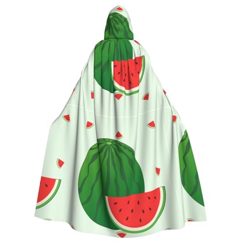 DLXW Renaissance Kapuzenumhang für Erwachsene, Polyester, viktorianische Capelle, mittelalterliches Hobbit, Halloween-Kostüm, Cartoon-Wassermelone DLXW Renaissance Kapuzenumhang für Erwachsene, Polyester, viktorianische Capelle, mittelalterliches Hobbit, Halloween-Kostüm, Cartoon-Wassermelone von DLXW